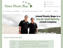Tablet Screenshot of islandplasticbags.com